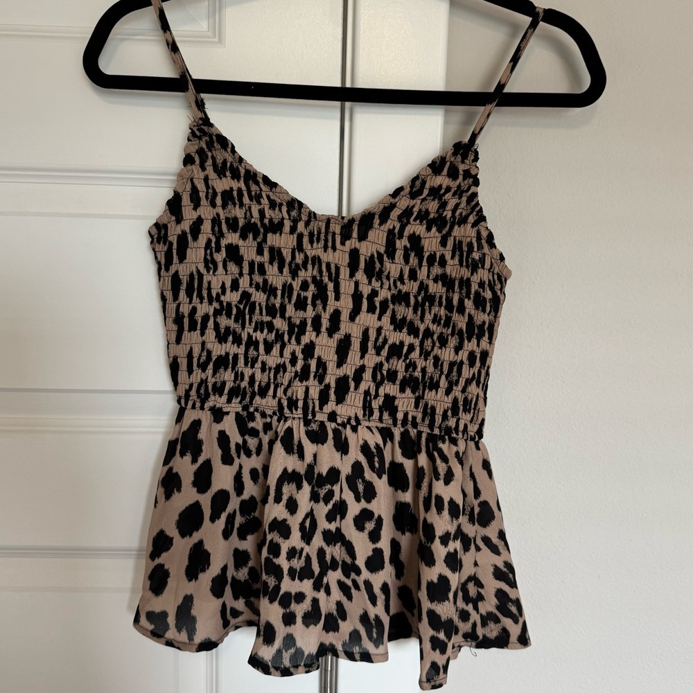 NWT Cheetah Print Tank Size Small